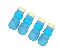 Lot de 4 Bottes imperméables et antidérapantes pour Chien Chaussures de Pluie pour Les Aventures en Plein air Respirantes et faciles à Porter Botte imperméable pour Chien