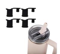 Lot de 4 bouchons anti-fuite de rechange compatibles avec les gobelets Stanley Quencher ProTour avec paille à rabat de 887,5 g, joint en silicone, couvercle de bouteille d'eau, accessoires de