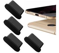 Lot de 4 bouchons anti-poussière USB 3.1 type C pour Samsung Galaxy A17 A16 A06 A54 A34 A14 A15 4G 5G A52 A32 A12 A51 A50 A40 A20E A21S S20 FE S21 S22 S23 S24 S25 capuchons de protection pour casque.