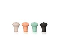 Lot de 4 bouchons colorés - - Multicolore - Silicone