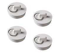 Lot de 4 bouchons de baignoire universels en caoutchouc avec anneau de suspension pour baignoire, cuisine et salle de bain, 39 à 41 mm