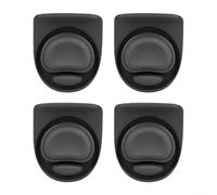 Lot de 4 bouchons de rechange en silicone pour bouteille Sip de 48/61/80/1200 ml avec réservoir d'eau en plastique et joint anti-fuite (noir)