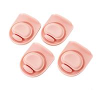 Lot de 4 bouchons de rechange en silicone pour bouteilles de 19/24/32/128 ml et 708,7 g, couvercle anti-déversement, facile à nettoyer, passe au lave-vaisselle (rose)