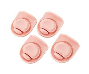 Lot de 4 bouchons de rechange en silicone pour bouteilles de 5,7/61/81/1,2/1,2 l - Fonctionne avec des couvercles en plastique - Ne se renverse pas lors du transport dans un sac (rose)