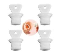 Lot de 4 bouchons de rechange pour bouillotte électrique, Fashy, bouillotte électrique et bouillotte Fashy avec bouchon fileté