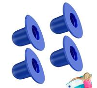 Lot de 4 bouchons de rechange pour piscine hors sol, bouchons de rechange pour paroi de piscine, bouchon de trou de passoire, de pompe à filtre compatible avec Intex et Bestway Bleu