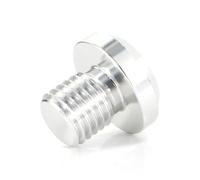 Lot de 4 Bouchons de Trou de Miroir M10 x 1,25 compatibles avec Les boulons à vis de Couverture(Silver)