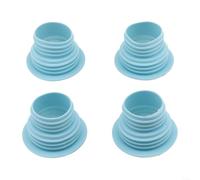 Lot de 4 bouchons de tuyau de vidange en silicone pour machine à laver (vert)