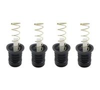 Lot de 4 bouchons de valve à ressort universels en caoutchouc pour machine à laver - Joints de vidange d'eau pour machine à laver - Joint d'étanchéité en caoutchouc (D)