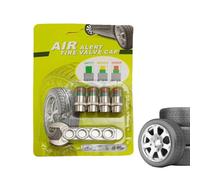 Lot de 4 bouchons de valve d'alarme de pression d'air pour pneus | Bouchons de valve de surveillance de pression pour voiture, conduite quotidienne, entretien, conduite longue distance, moto