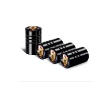 Lot de 4 bouchons de valve de pneu de voiture pour Abarth Fiat 500 Punto Stilo Bravo Ducato Freemont 124 600 Panda Siena~5362