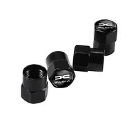 Lot de 4 bouchons de valve de pneus de voiture résistants à la corrosion, pour Dacia Duster Spring Loggan, Sandero, jogger Lodgy - Anti-fuite - Avec caoutchouc d'étanchéité - B