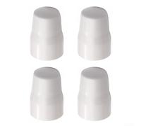 Lot de 4 bouchons de valve de radiateur de rechange en plastique blanc avec capuchon de protection pour valves de radiateur standard protégeant les axes exposés