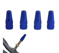 Lot de 4 bouchons de valve de vélo colorés - Tubes intérieurs stables - Capuchons de valve anodisés pour le style français pour VTT, vélo de route et vélo