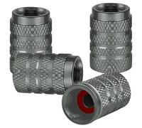 Lot de 4 Bouchons de Valve en métal pour BMW X6 X6M E71 E72 F16 F96 G06, Aluminium Capuchon Antipoussière de Roue,Bouchons de Valve de Pneu,G/Grey