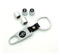 Lot de 4 bouchons de valves chrome avec logo régionaux et porte roix Egyptienne