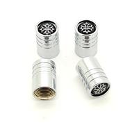Lot de 4 bouchons de valves chromés avec logo régionaux - Croix Occitane