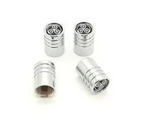 Lot de 4 bouchons de valves chromés avec logo régionaux - Triskel