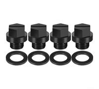 Lot de 4 bouchons de vidange SPX1700FG pour pompe de piscine Hayward - Bouchons de vidange noirs avec joint torique