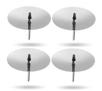 Lot de 4 bouchons d'environ 5 cm pour bougies comme bougeoirs pour couronne de l'Avent, Noël, bougeoirs avec mandrin - Argenté