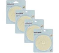 Lot de 4 bouchons d'évier en caoutchouc 11 cm Fackelmann Tecno Blanc