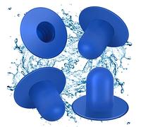 Lot de 4 bouchons muraux de piscine - Pièces de rechange - Filtre de piscine hors sol - Filtre de pompe - Bouchon de trou compatible avec Intex et Bestway (bleu)