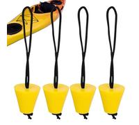 Lot de 4 bouchons pour trous de kayak avec cordon de sécurité universel 40 mm | Bouchon de drainage immornel pour kayak | Pour canoës, bateaux d'assaut et autres bateaux amarrage activités aquatiques
