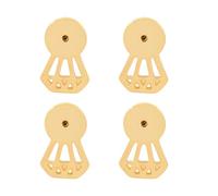 Lot de 4 boucles d ' oreilles élégantes à verrouillage, en forme de diamant, accessoires de bijoux, bouchons de boucles d ' oreilles de remplacement, Boosters