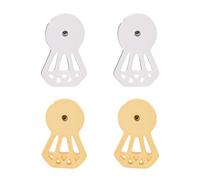 Lot de 4 boucles d ' oreilles élégantes à verrouillage, en forme de diamant, accessoires de bijoux, bouchons de boucles d ' oreilles de remplacement, Boosters