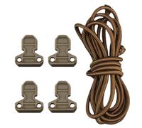 Lot de 4 boucles de sac multifonctions avec cordon élastique - Boucles de poche d'extérieur - Accessoires en nylon