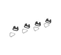 Lot de 4 Boucles de Sangle pour Appareil Photo, Anneau Triangulaire Fendu de Remplacement, Crochet de Ceinture Durable pour Bandoulières D'Appareil