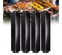 Lot de 4 boucliers thermiques réglables 93321 en acier porcelaine 40,6 cm de long pour modèles de barbecue Charbroil, installation facile