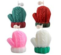 Lot de 4 bougie parfumée de Noël,des gants, Longue durée de combustion - Bougie domestique -allumant instantanément le sens des rituels