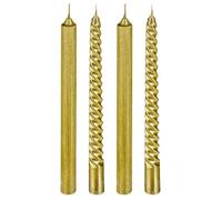Bougie bâton - Lot de 4 - Or Multicolore G