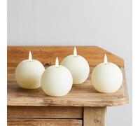 Lot de 4 Bougies Boules TruGlow® à LED