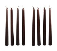 Lot de 4 bougies coniques de 30,5 cm - Non parfumées brûlent pendant 10 heures - Bougeoirs anti-goutte parfaits pour Halloween ou d'autres fêtes à thème (A 8 pièces)