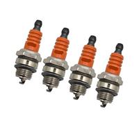 Lot de 4 bougies d'allumage L7TC à pôle unique for moteurs 2 temps compatibles avec les tronçonneuses BM6A, BMR6A, WS6E, WS7E, BPMR6A, WS7F, CJ7Y, W20MU, M6 et M7.