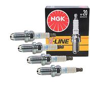 Lot de 4 bougies d'allumage NGK V-LINE 20 BKR6EK