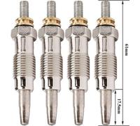 Lot De 4 Bougies De Préchauffage - Ford Escort Vi A Trois Volumes (Gal, Afl) 1.8 Turbo D 12/1995>02/1999