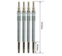 Lot De 4 Bougies De Préchauffage - Opel Signum Berline Bicorps Trois Ou Cinq Portes (Z03) 2.2 Dti (F48) 05/2003>04/2004