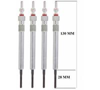 Lot De 4 Bougies De Préchauffage - Vw Multivan T5 (7hm, 7hn, 7hf, 7ef, 7em, 7en) 2.0 Bitdi 09/2009>08/2015
