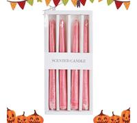 Lot de 4 bougies effet sang en forme de gouttes de sang comme décoration de table effrayante