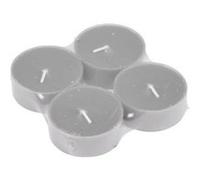 Lot de 4 bougies maxi chauffe plat Perle de glace G