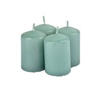 Lot de 4 Bougies Pilier Essentiel II 6cm Thé Vert Vert G