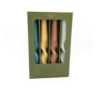 Lot de 4 bougies torsadées dans un coffret cadeau
