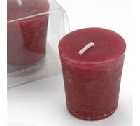 Lot de 4 bougies Votive 4,3 x 4,7 cm sangria - - Rouge - Cire