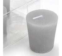 Lot de 4 bougies Votive 4,6 x 5,1 cm gris - Amadeus - Rose - Cire Gris G