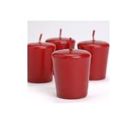 Lot de 4 bougies Votive 4,6 x 5,1 cm rouge - - Rouge - Cire