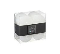 Lot de 4 Bougies Votive Rustique Blanche D 4.5 cm