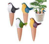 Lot de 4 boules d'arrosage pour en forme d'oiseau, appareils d'irrigation goutte à goutte | 4 pièces à libération lente de l'eau - Magpie - Insert de moulage - Dispositif d'infiltration d'eau